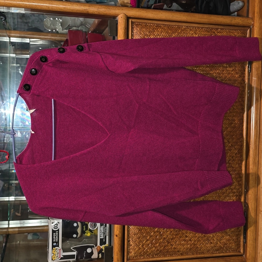 Sezane Pull Curtis Raspberry Colour - image 7